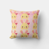 Tile Kawaii Lapin Visage de lapin avec coeur