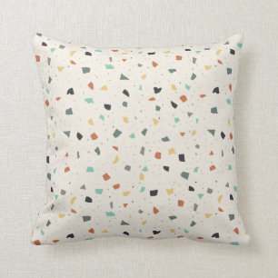 Coussin Tile Terrazzo Confetti Style Moderne Tons De Terre
