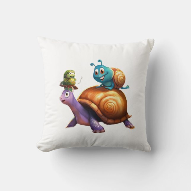 Coussin Tiny Turtle Tender (Recto)
