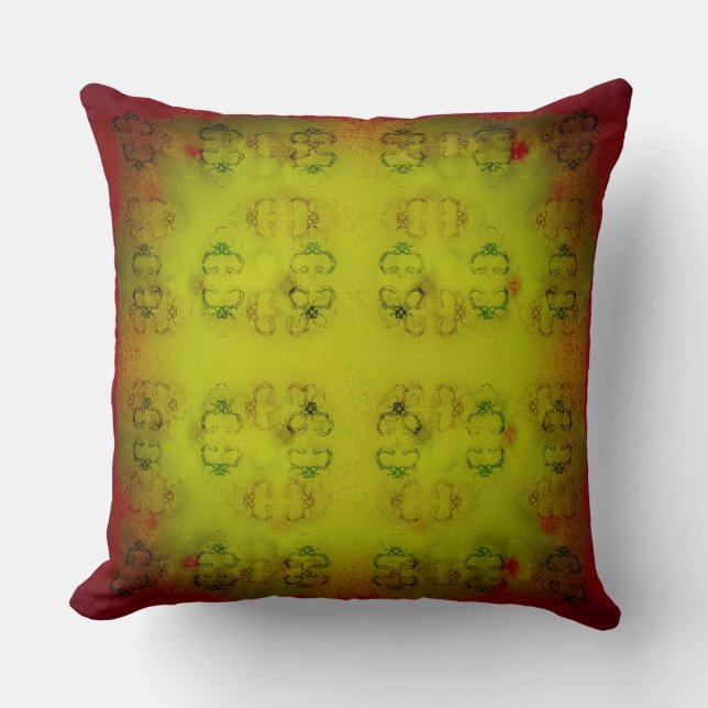 Coussin Tissage Verde (Recto)