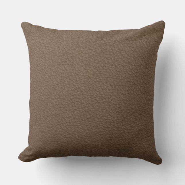 Coussin Tissu bleu cuir Tartan Crocodile peau (Recto)
