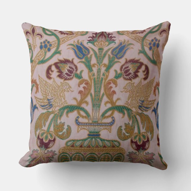 Coussin Tissu Damas antique (Recto)