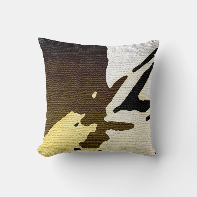 Coussin Tissu de boue africain imprimé urbain (Recto)