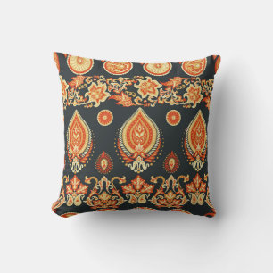 Coussin Tissu ethnique oriental Paisley