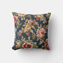 Coussin Tissu italien avec un magnifique motif floral