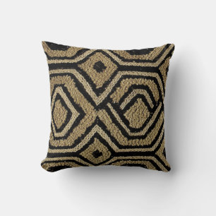 Coussin Tissu Kuba géométrique
