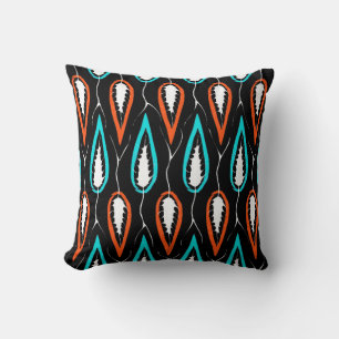Coussin Tissu rétro motif floral sans soudure