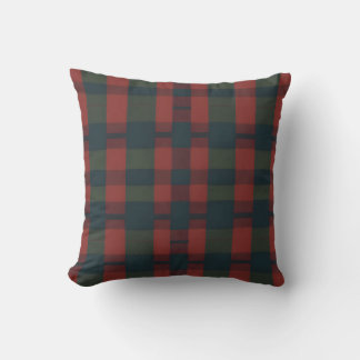 Coussin Tissu vintage de rideau en plaid