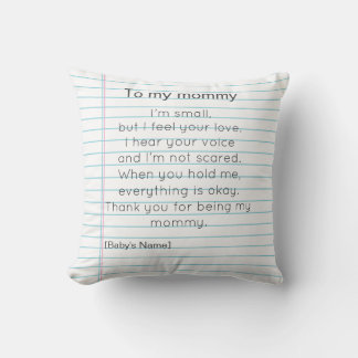 Coussin To My Mommy for First Mother's day personalized 