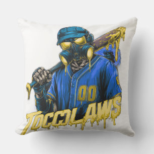 Coussin TOCOCLAWS Ligue toxique de Chicago : Masque à gaz