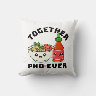 Coussin Together Pho Ever, Couples Pun, Pho Pillow