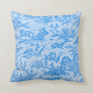 Coussin Toile bleue