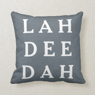 Coussin Toile bleue grise de carreau fait sur commande