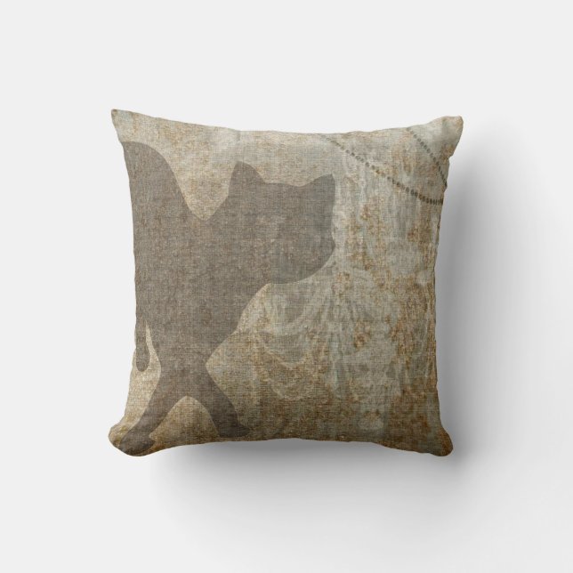 Coussin Toile chic française de Faux de lustre de (Recto)