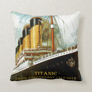 Coussin Toile d'anniversaire de RMS Titanic 100th