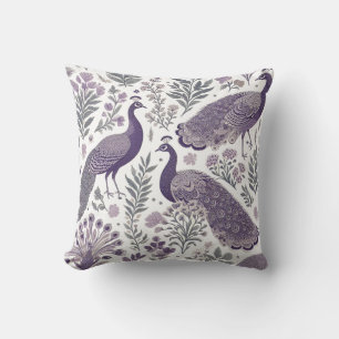 Coussin Toile Peacock Violet