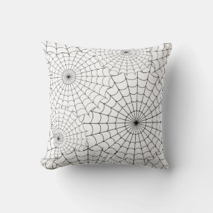 Coussin Toiles d'araignées Halloween