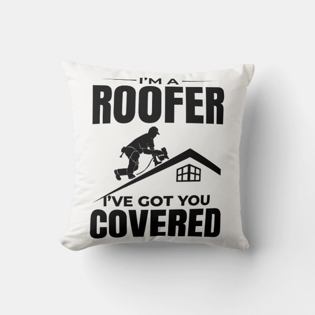 Coussin Toit - Je t'ai fait recouvert Design de toiture (Recto)