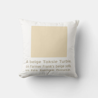 Coussin Toksie Turbie Beige sur Beige