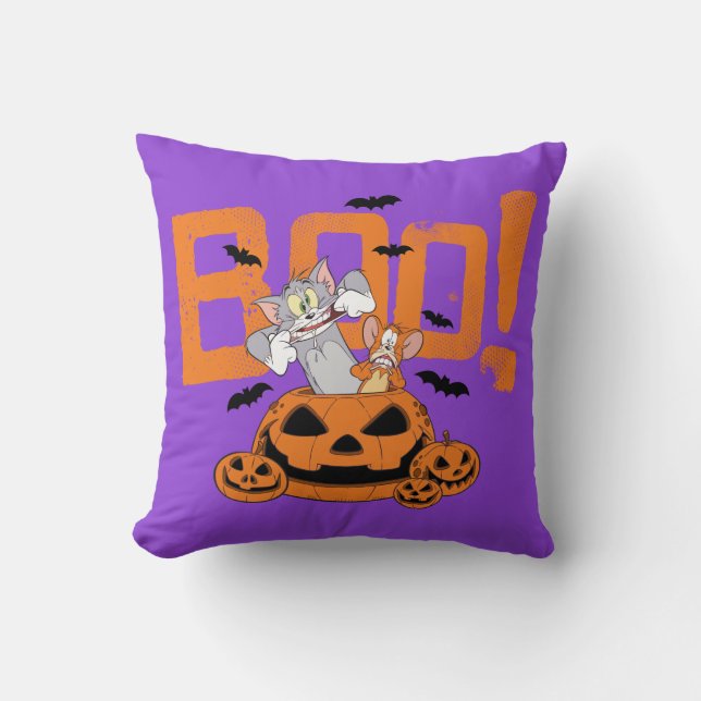 Coussin Tom & Jerry | Happy Halloween Boo (Recto)