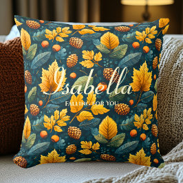 Coussin Tomber dans vos feuilles d'automne | Décor de sais