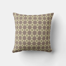 Coussin Tonalité beige et crème Motif géométrique
