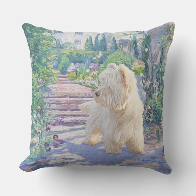 Coussin Tonnelle printanière (Recto)