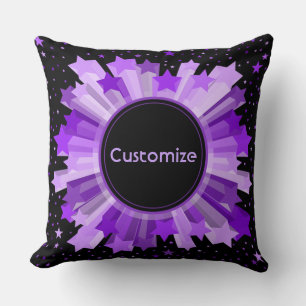 Coussin Tons D'Oreiller À Jeu De Starburst Violet