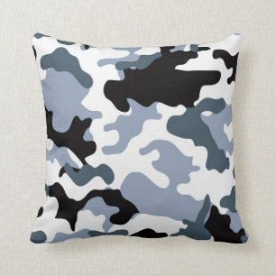 Coussin Tons gris Camo militaire Jetez l'oreiller