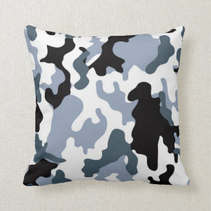 Coussin Tons gris Camo militaire Jetez l'oreiller