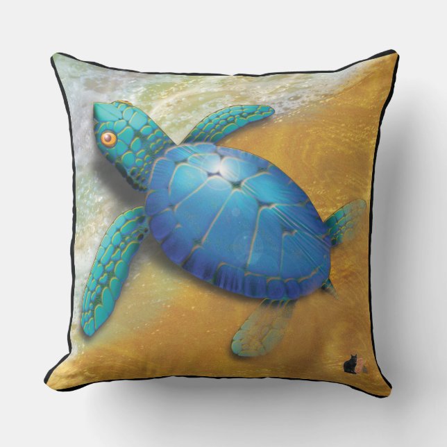 Coussin Tortue de mer (Recto)