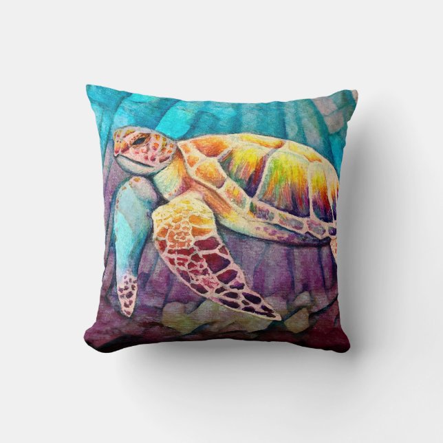Coussin Tortue de mer n° 5 (Recto)