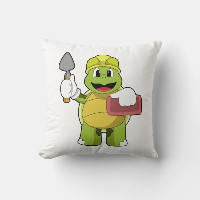 Coussin Tortue en mason avec pierre (Recto)
