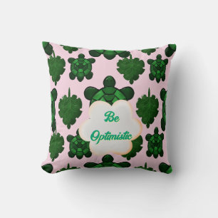 Coussin Tortue Mignonne Motif Sans Couture, Tropical