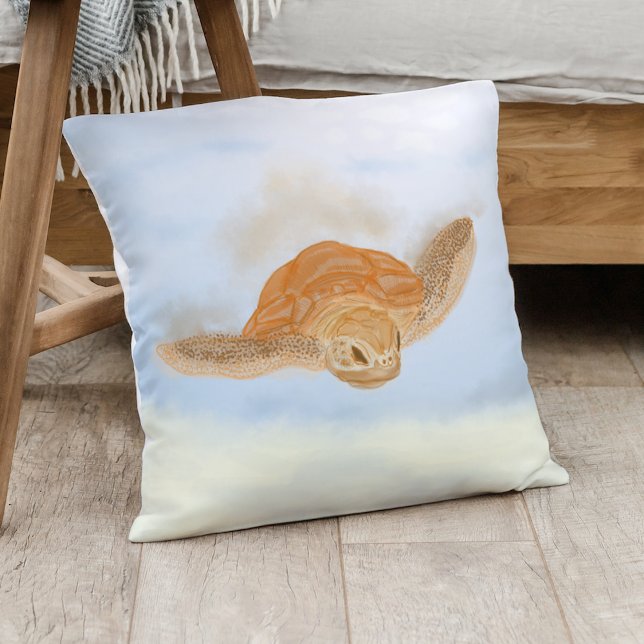 Coussin Tortue sous l'eau. (Créateur téléchargé)