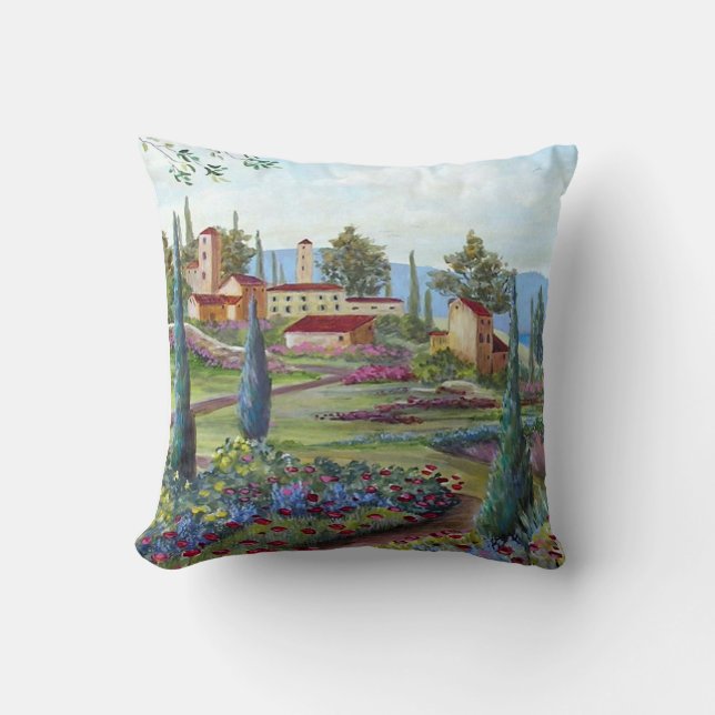 Coussin toscan de paysage (Recto)