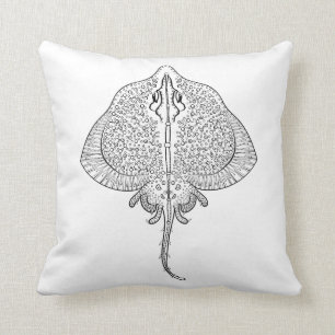Coussin Totem inspiré de pastenague