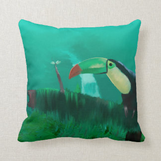 Coussin Toucan dans la forêt tropicale