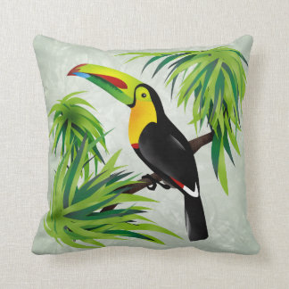 Coussin Toucan de jungle