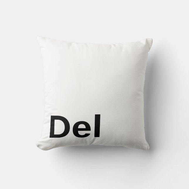 Coussin Touche de suppression (Recto)
