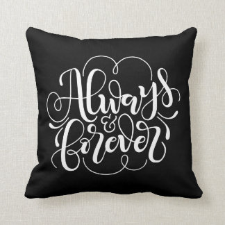 Coussin Toujours et pour toujours - couleur personnalisée 