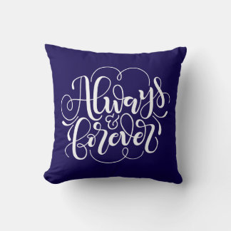Coussin Toujours et pour toujours - couleur personnalisée 
