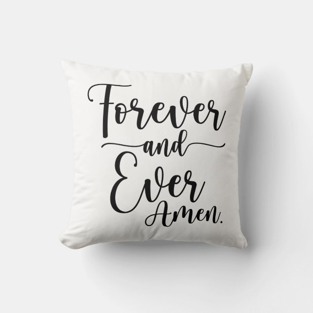 Coussin Toujours et toujours Amen (Recto)
