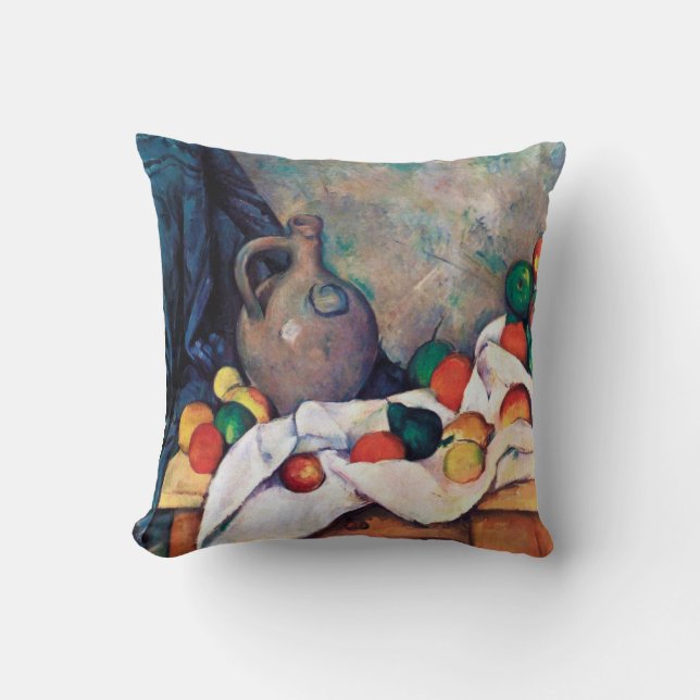 Coussin Toujours la vie avec les fruits, Paul Cezanne (Recto)
