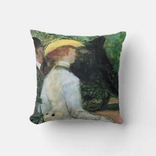 Coussin Toulouse-Lautrec - Dans la Boise de Boulogne,