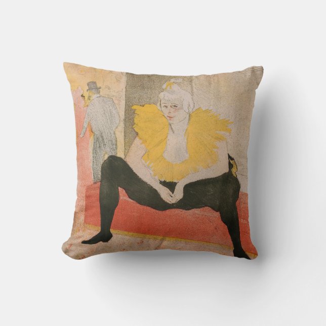 Coussin Toulouse-Lautrec - Mademoiselle Cha-u-kao Siège (Recto)