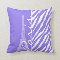 Tour Eiffel, Paris, rayures pourpres de zèbre
