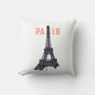 Coussin Tour Eiffel vintage Paris Europe