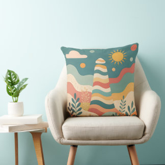 Coussin Tour Zen Abstrait