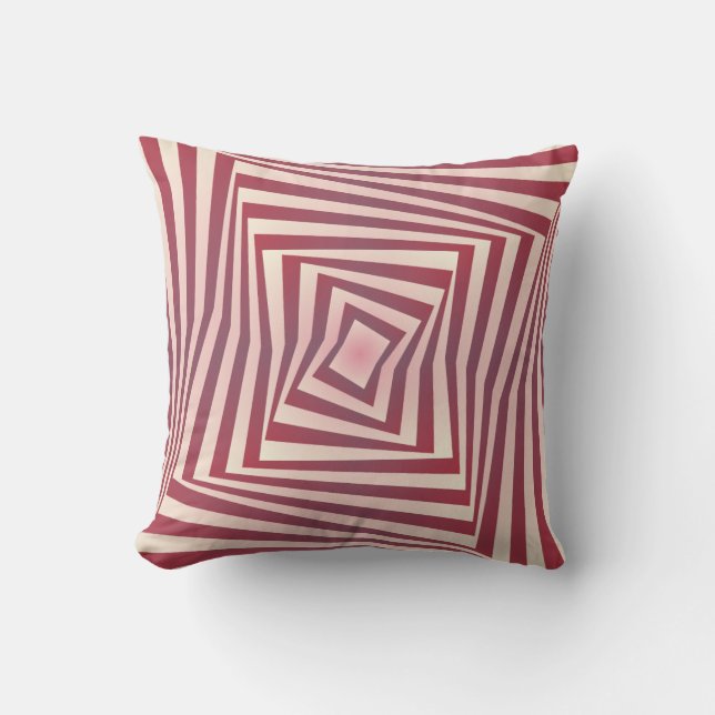 Coussin Tourbillon de tunnel de framboise (Recto)